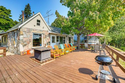 Six Lakes House | Waterfront Cottage with Dock and Views in Six Lakes!