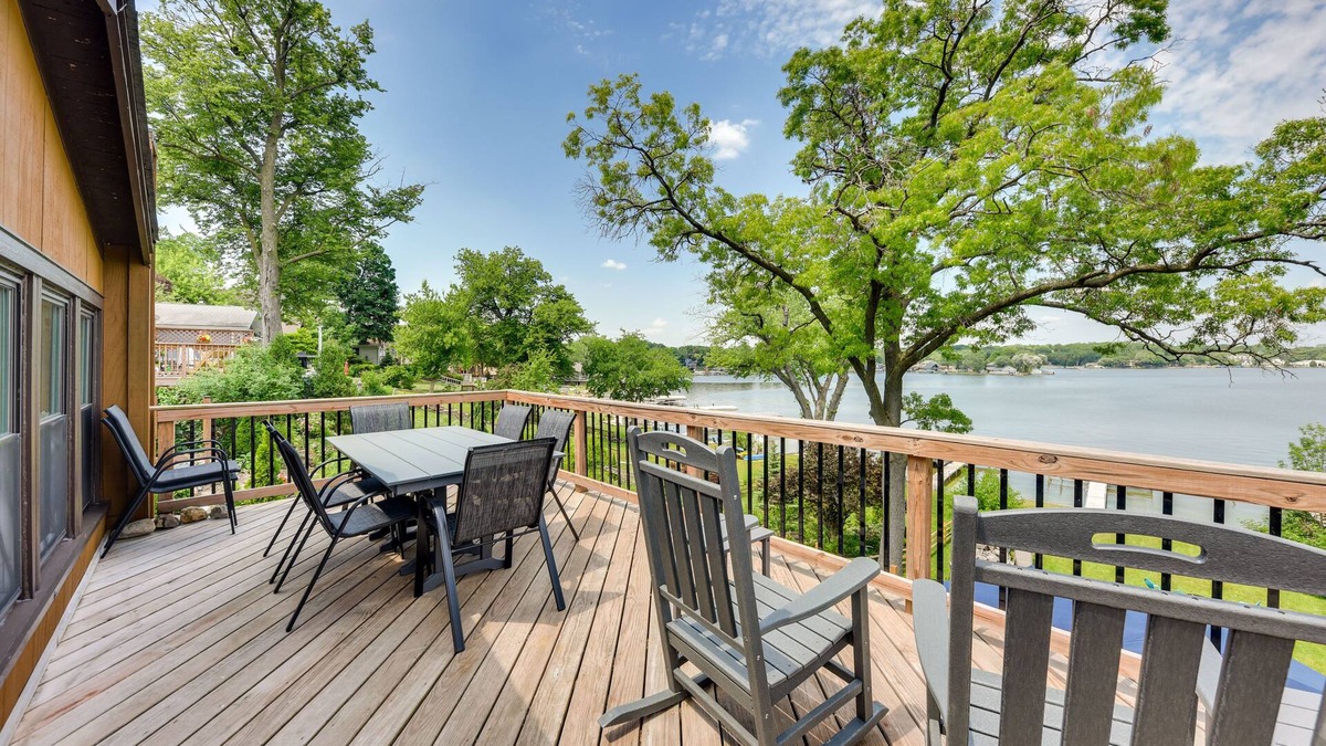 Fox Lake Cottage | Waterfront Fox Lake Vacation Rental w/Fire Pit!