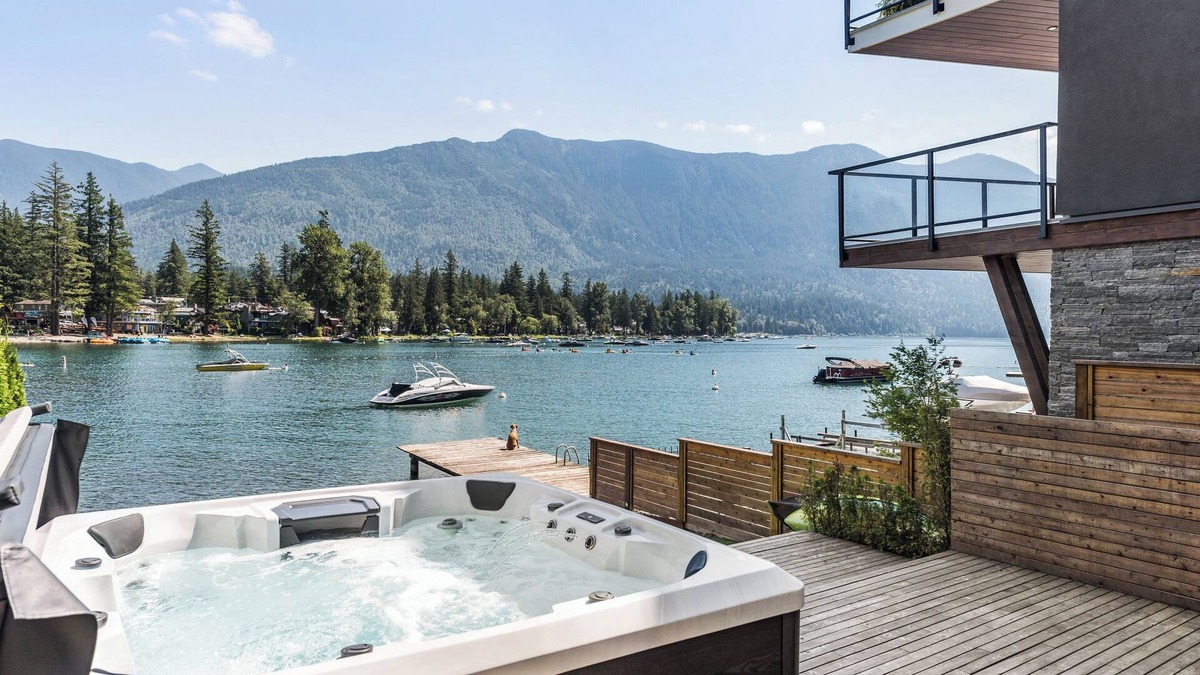 Cultus Lake House | Waterfront Home on Cultus Lake w/Dock & Hot-tub!