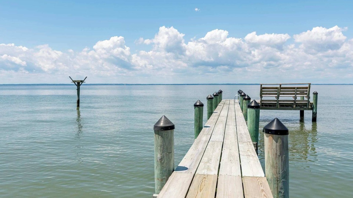Tilghman House | Waterfront Home on Chesapeake Bay with Dock, Bikes & Sunset Views