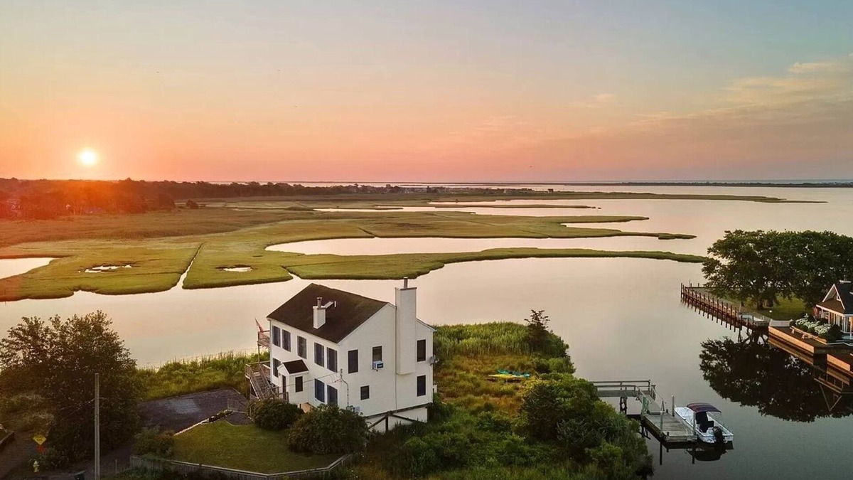 Shirley House | Waterfront Home with Dock! Amazing Views! Close To Beaches!