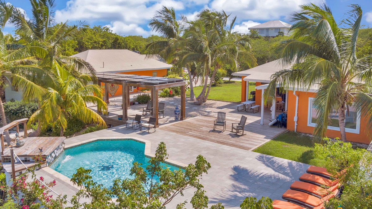 Hartswell House | Waterfront Home with Pool & Dock Overlooking Moriah Cay National Park