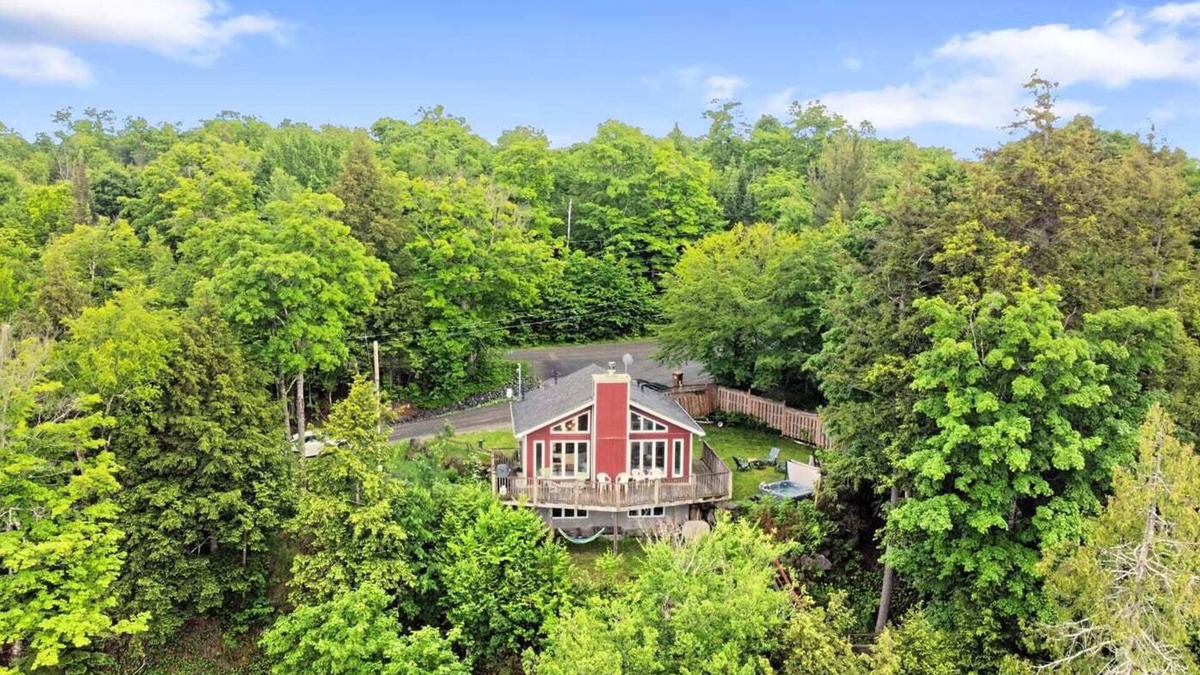 Wentworth-Nord House | Waterfront, hot tub, dock, beautiful view