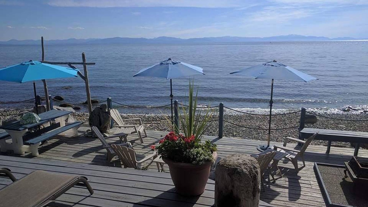 Davis Bay House | Waterfront, Hot Tub, Private Beach, Views, Huge Deck