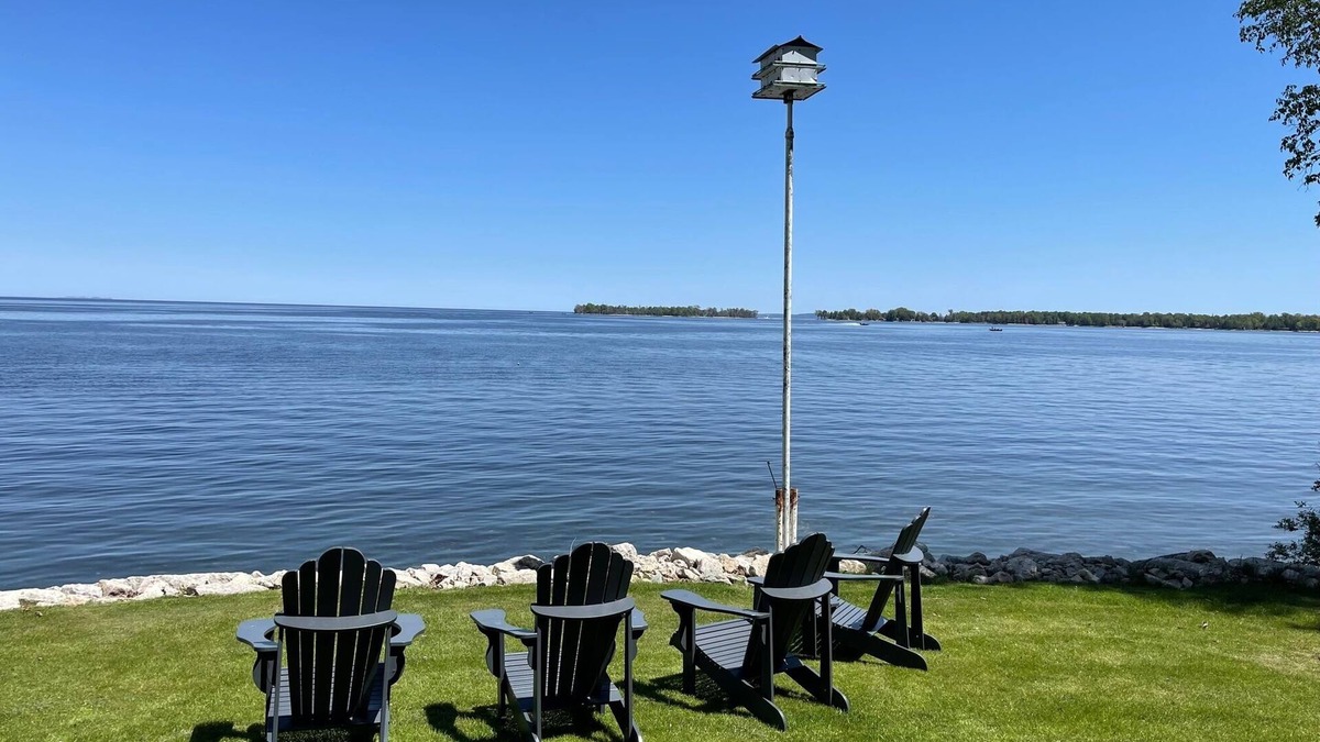 Little Sturgeon House | Waterfront Island View Retreat on Rileys Point in Southern Door County, WI
