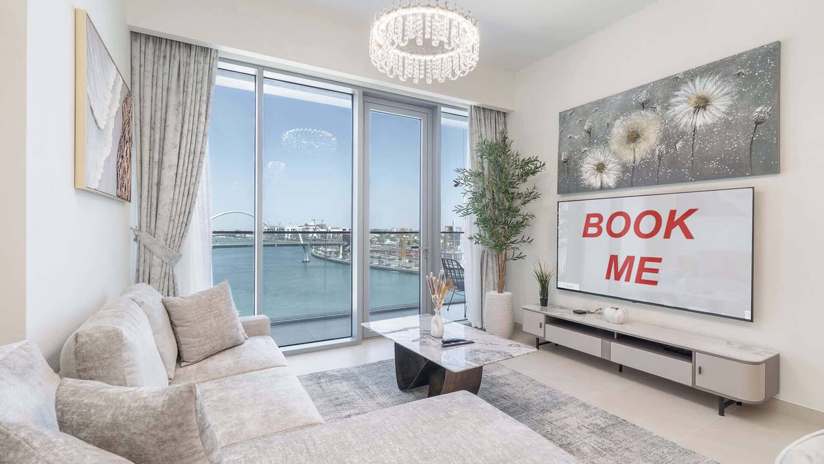 Al Safa Apartment | Waterfront Living with a Spacious Layout Sleeps 5