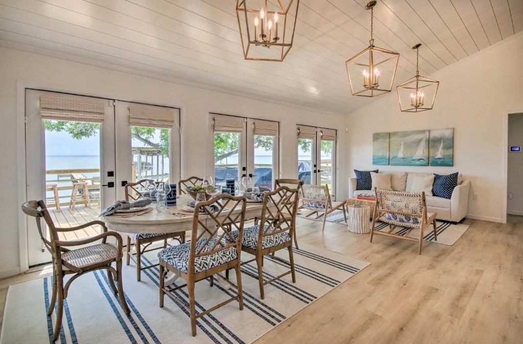 West Livingston House | Waterfront Livingston Home with Dock and Porch!