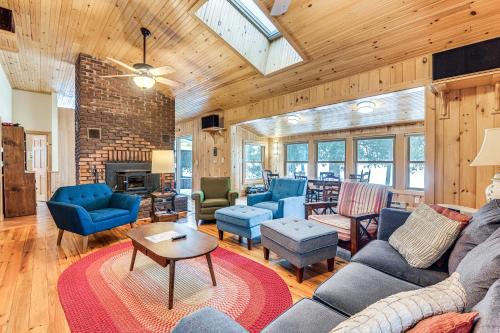 North Hero House | Waterfront North Hero Home with Screened Porch