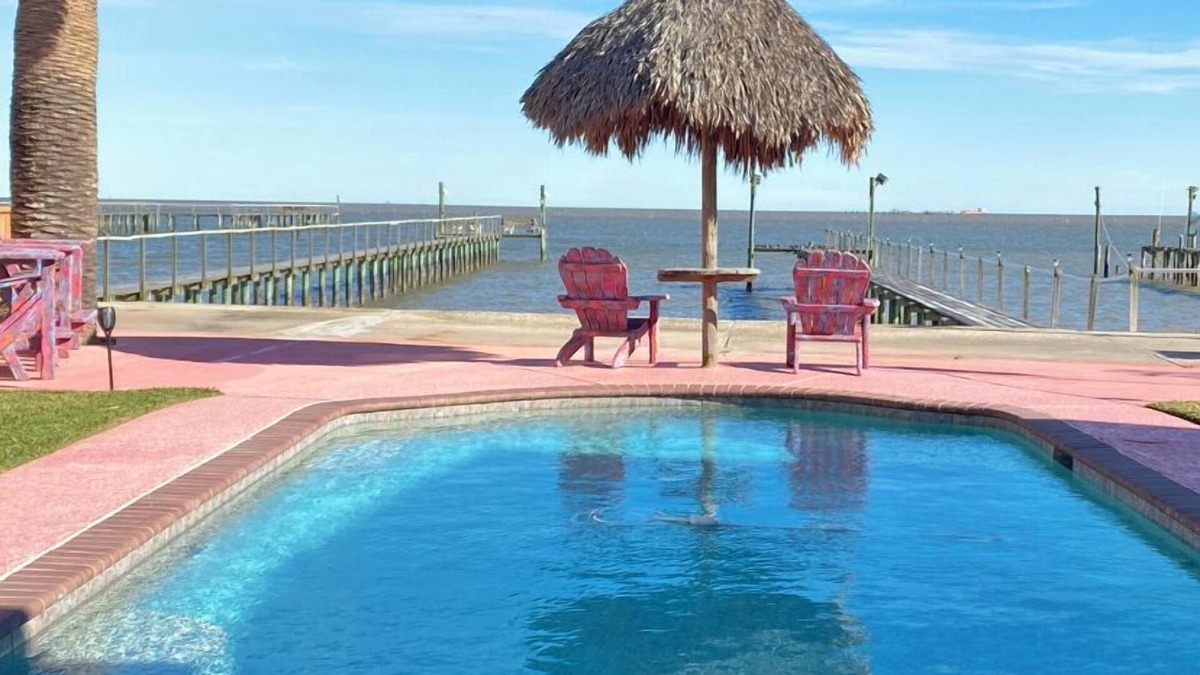 Dickinson House | Waterfront Oasis with private pool, Hot tub and 200 ft. Lighted fishing pier