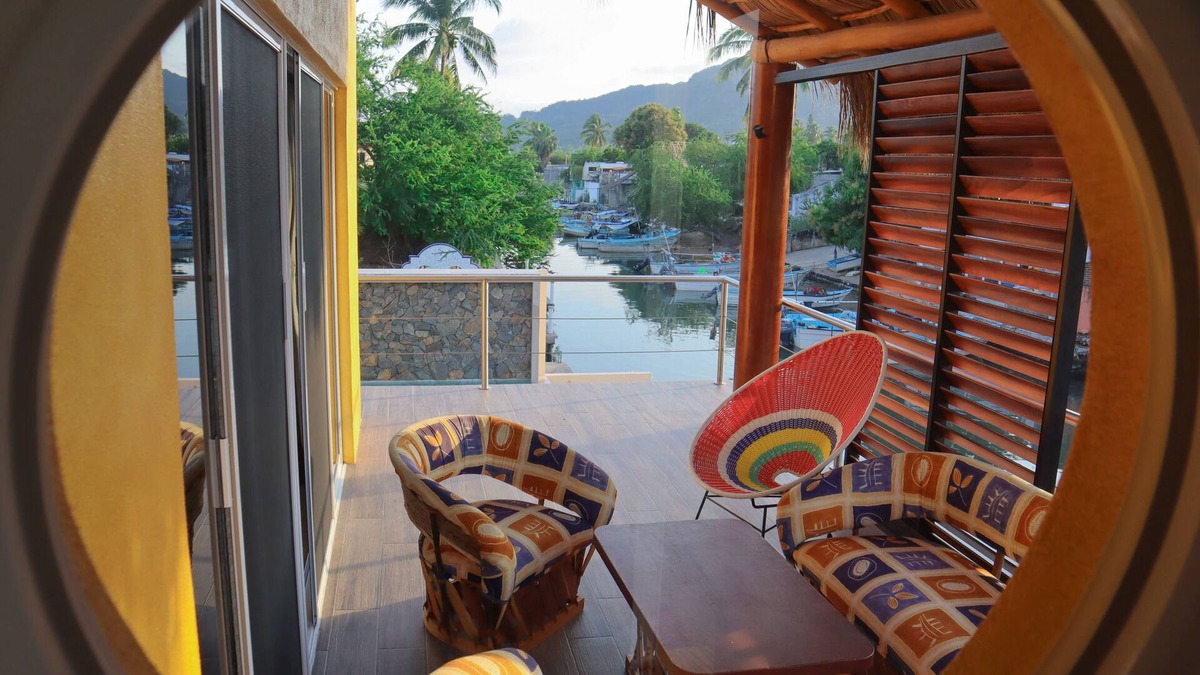Barra de Navidad Apartment | WATERFRONT PENTHOUSE 75m2 WITH PRIVATE PALAPA TERRACE- INFINITY POOL