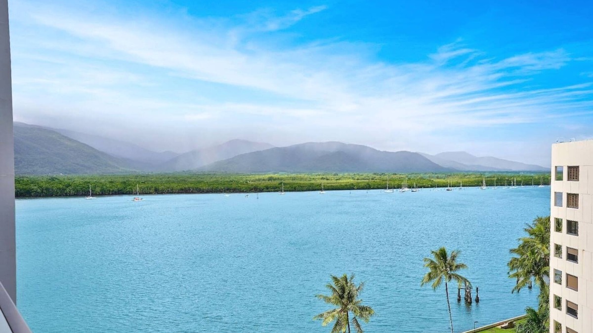 Cairns Central Business District Apartment | Waterfront Retreat at Harbour Lights – Stylish Apartment with Stunning Ocean Views!