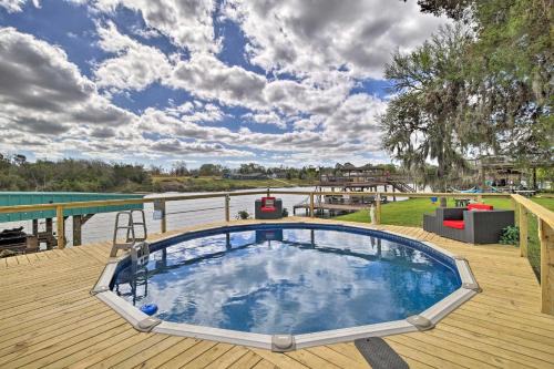 Barrett House | Waterfront San Jacinto River Home with Boat Slip!