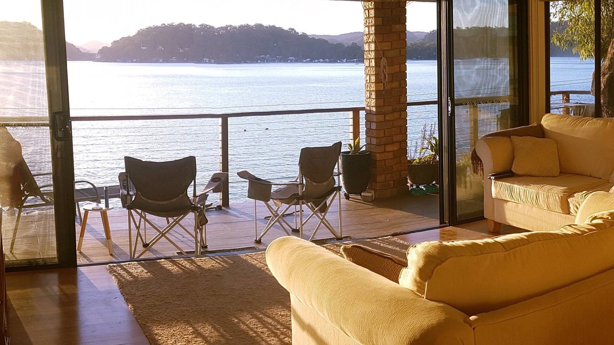Little Wobby House | Waterfront! Stunning boat access only home. Deep water jetty. Sunset views