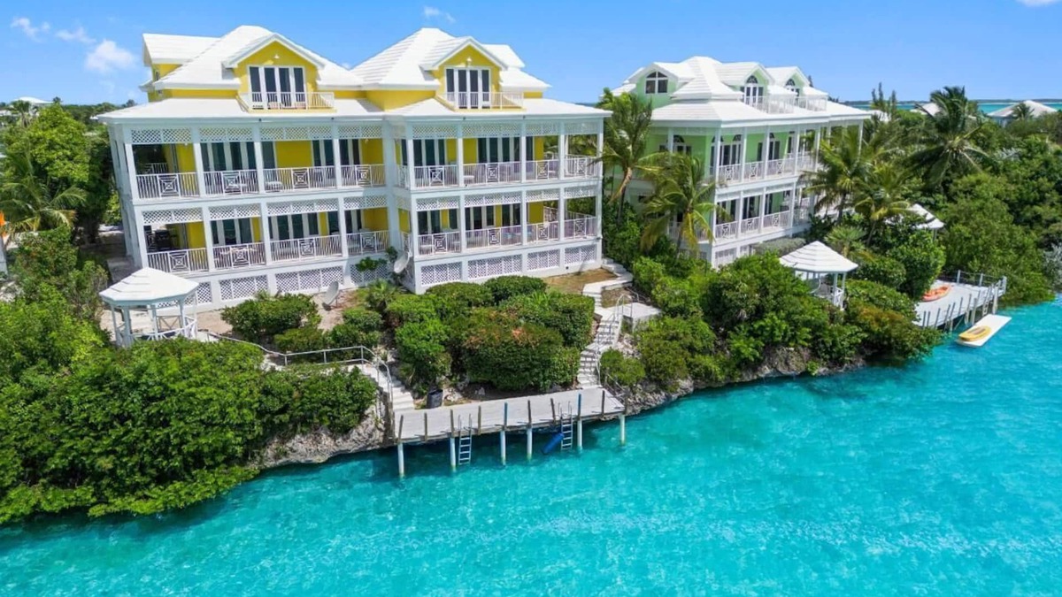George Town Villa | Waterfront Villa with Dock, Walk to Beach Club & Rusty Anchor Rest. 3b/r 3.5b/a