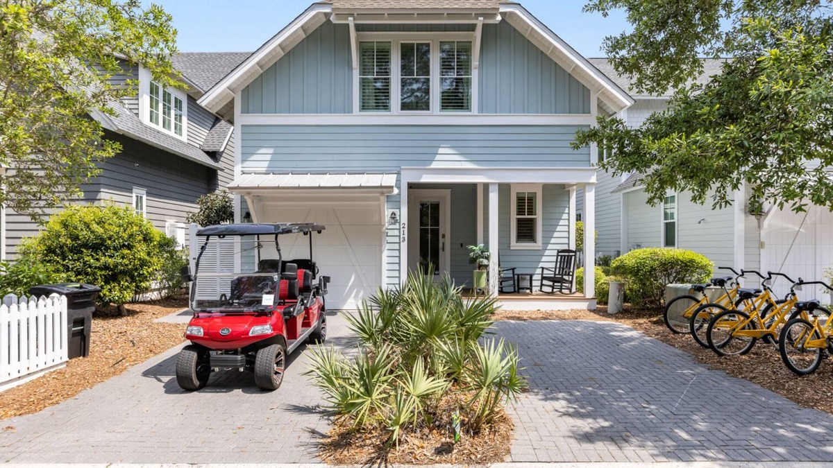 WaterSound West Beach House | Watersound West - Golf Cart - 4 Bikes - Pet Friendly