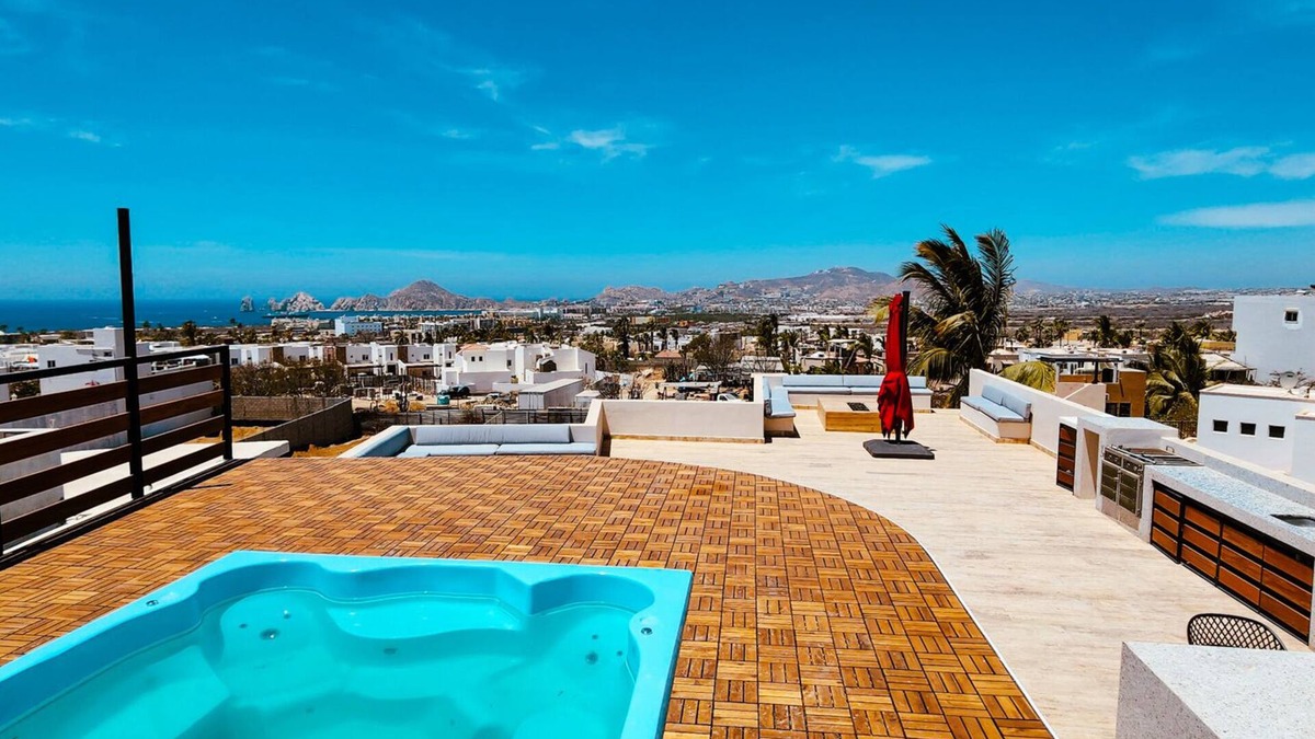 El Tezal House | Waterview private home with pool & rooftop hot tub. 5 minutes to beach & DT Cabo