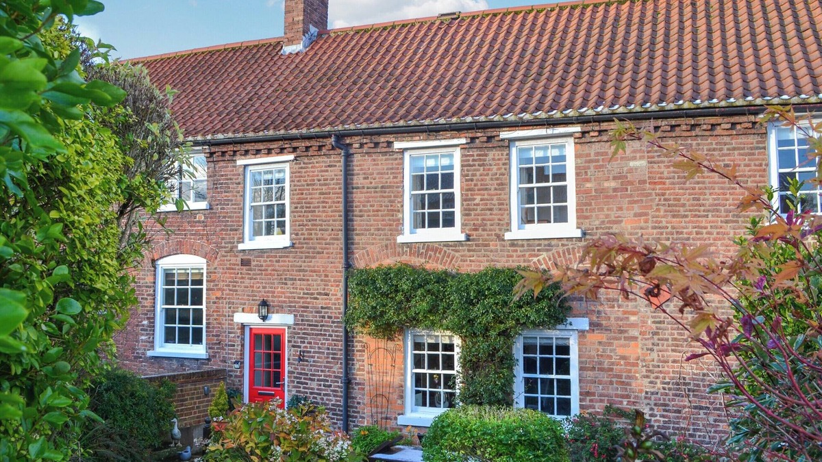 Hunmanby Cottage | We love the courtyard location of this historic cottage.