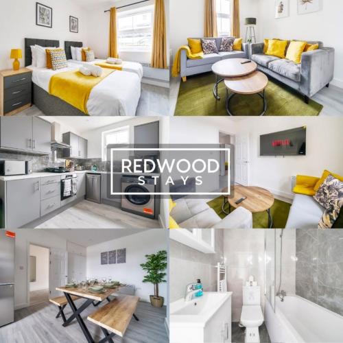 Rushmoor District Apartment | WELL EQUIPPED SERVICED APARTMENTS IN ALDERSHOT TOWN CENTRE, FREE WiFi, ITS PERFECT FOR BUSINESS STAYS, FAMILIES, RELOCATIONS, EXTENDED STAYS, AND EMERGENCY ACCOMMODATION by REDWOOD STAYS