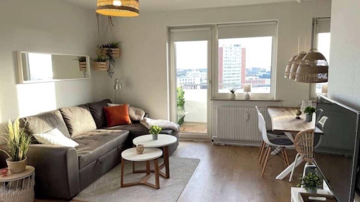 Mitte-Sud Apartment | Weser-City-Panorama | 2Zi | 9OG | 5P | Mitte