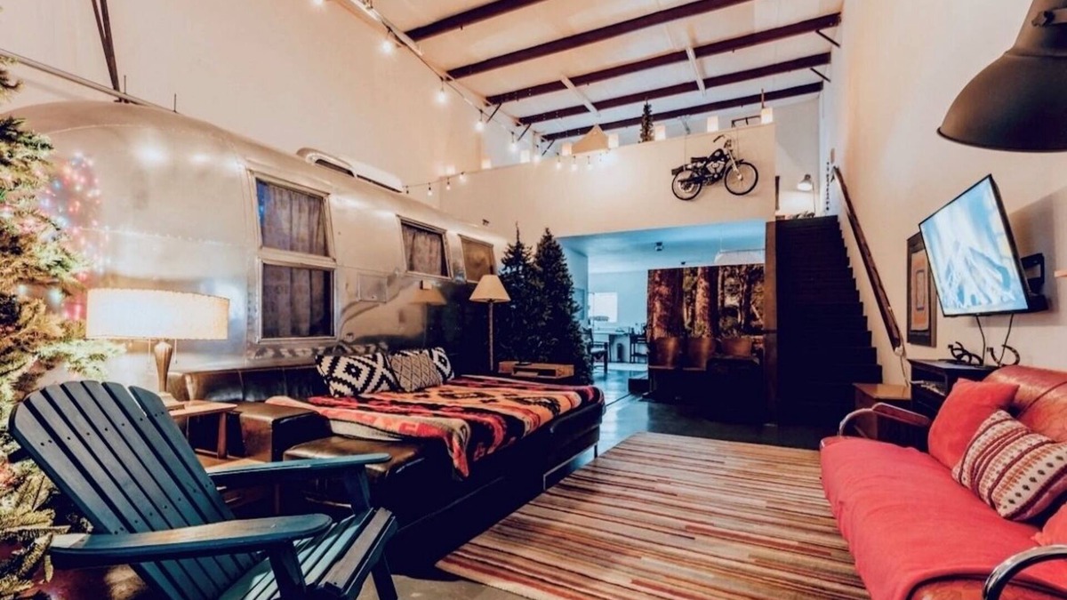 Southside House | Whimsical Glamping Loft + Airstream by Meow Wolf