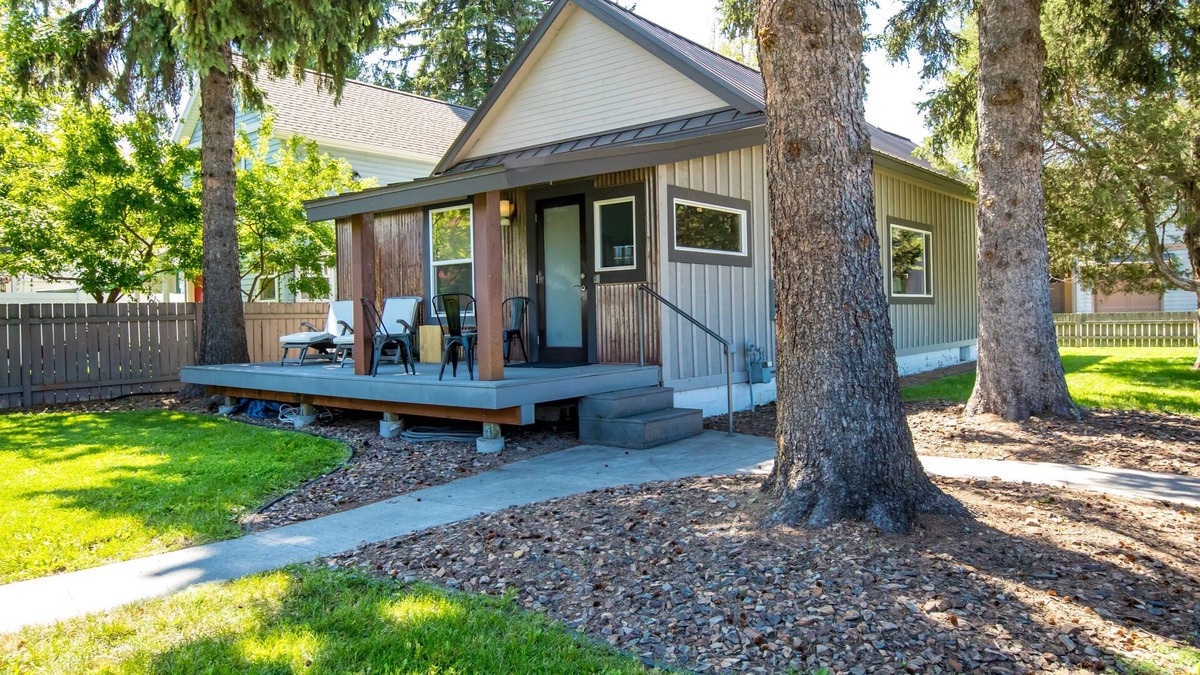 Whitefish House | Whitefish Downtown Cottage on the River Trail with views of Big Mountain
