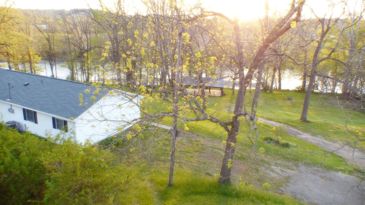 Brookville House | Whitewater River House - one side of duplex house on the river