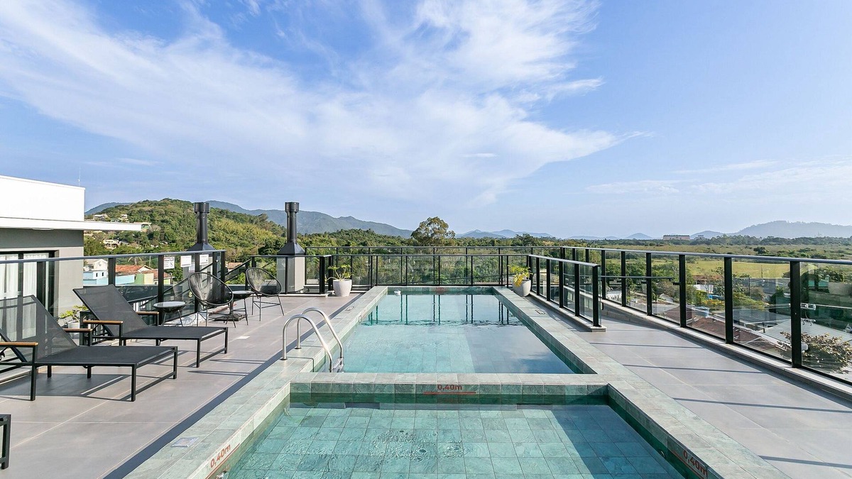 Cachoeira do Bom Jesus Apartment | WI-FI 1000MB | Rooftop Pool #CHA07