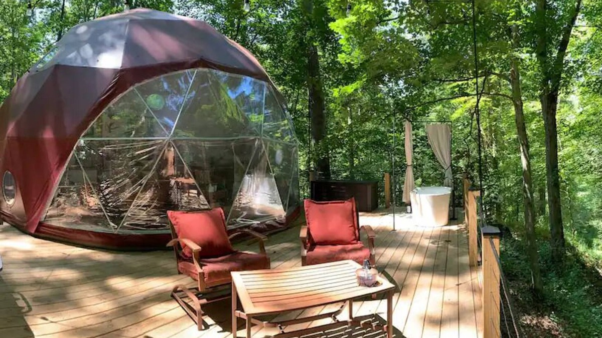 New Plymouth Cabin | Wildwood-Magical Dome Home in the Forest!