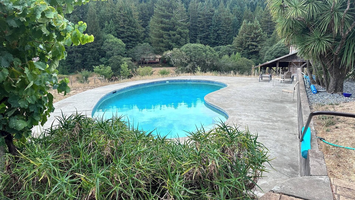 Navarro House | Wine Country Getaway with Redwood Forest View Pool- Navarro, CA