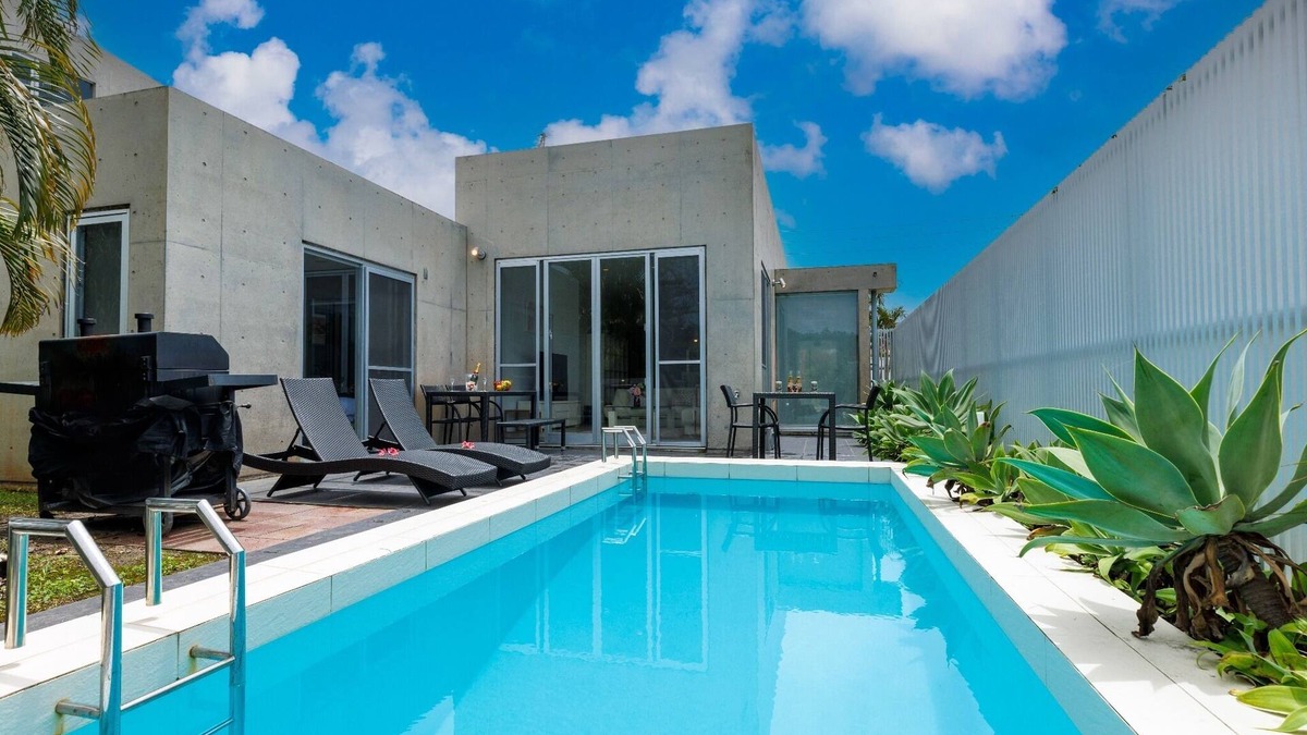 Kadena-cho House | With pool BBQ grill Reserve a stylish 4LDK resort mansion surrounded by nature in Okinawa/Nakagami-gun Okinawa