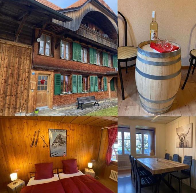 Schwarzenburg Apartment | Wohnen mit Blick auf Eiger - ehemaliges Bauernhaus - 2 Schlafzimmer