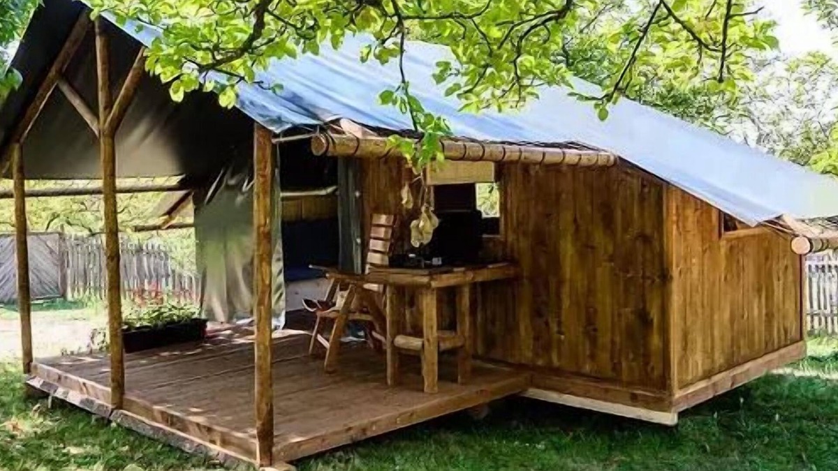 Chisseaux House | Wohnmobilhütte (10 m² - 1 Schlafzimmer) für 4 Personen