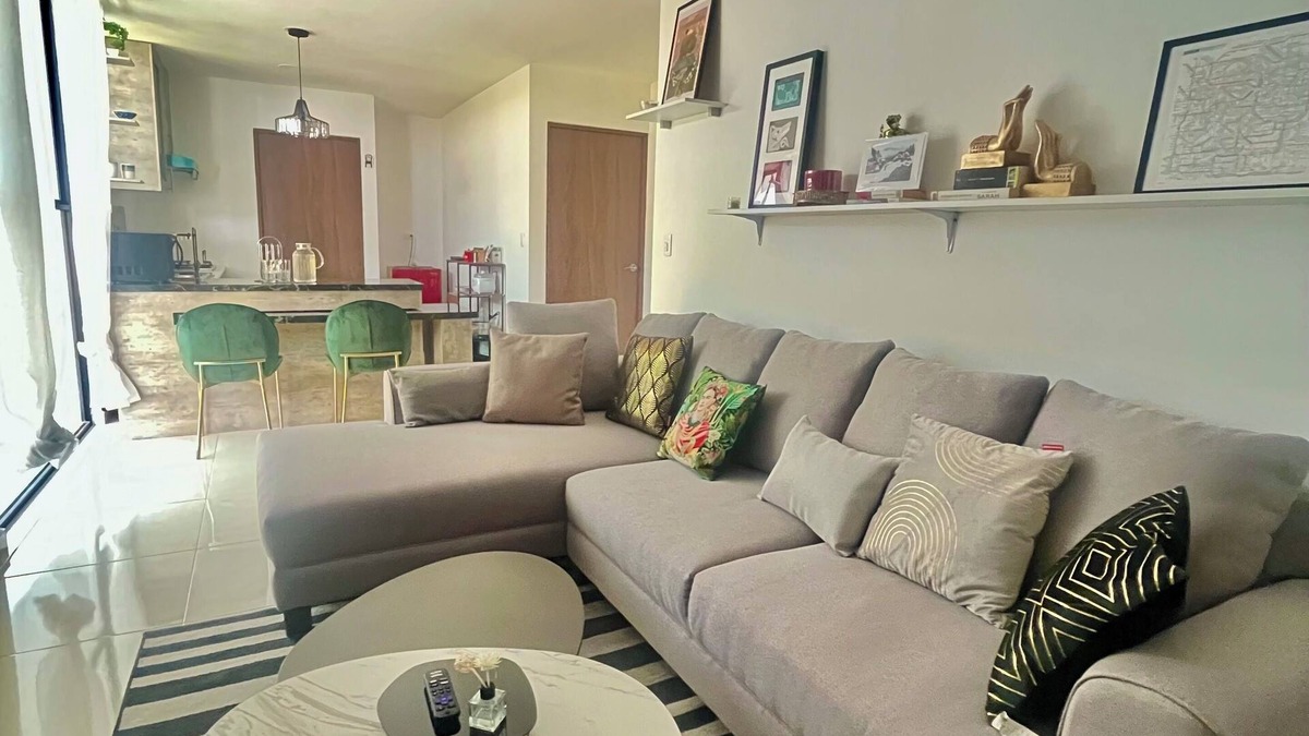 Puebla Apartment | Wonderful view, wooded road and shopping plaza across the street.