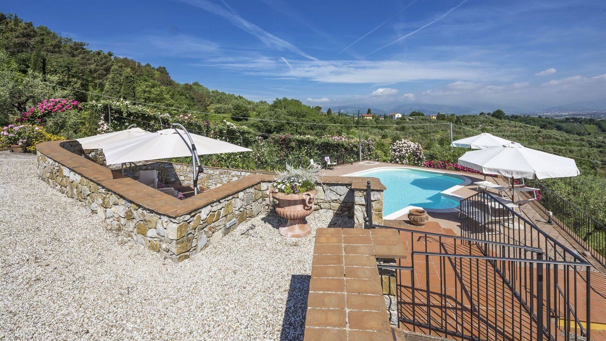 Casalguidi Villa | Wonderful private villa for 14 guests with WIFI, A/C, private pool, TV, terrace and panoramic view