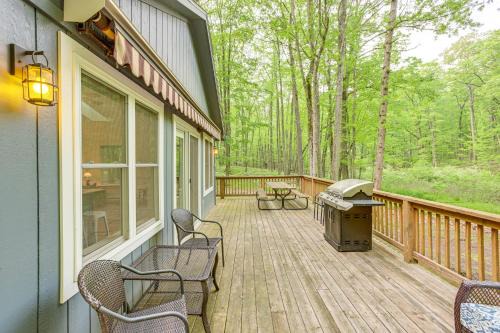 Farwell House | Wooded Country Home with Spacious Deck in Farwell!