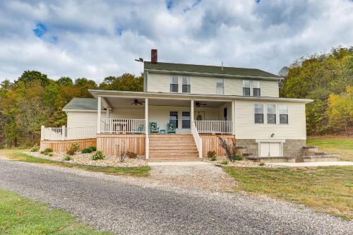 Ava House | Wooded Escape with Pond and Grill in Pleasant City!