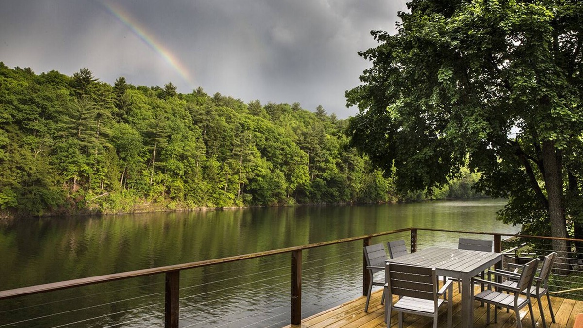 Saugerties South House | Woodstock Design-Waterfront, Deck, Private Dock Kayak, Swim