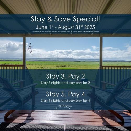 Port Welshpool House | Woodview Cottage Farm stay