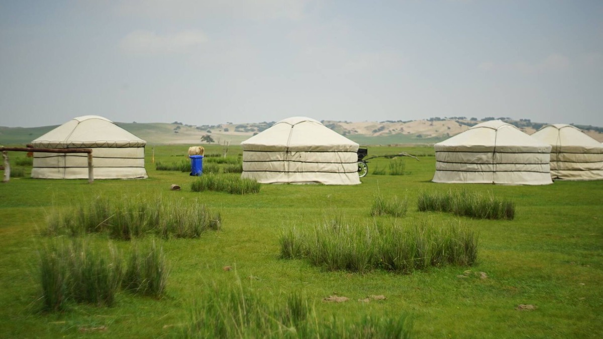 Plain Blue Banner Other | Xanadu yurts