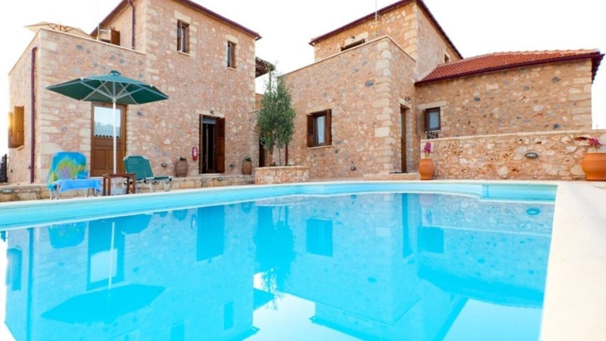 Vamos Villa | Xatheri villas 2 villas ideal for 8-12 persons,mountains sea view, gardens pool
