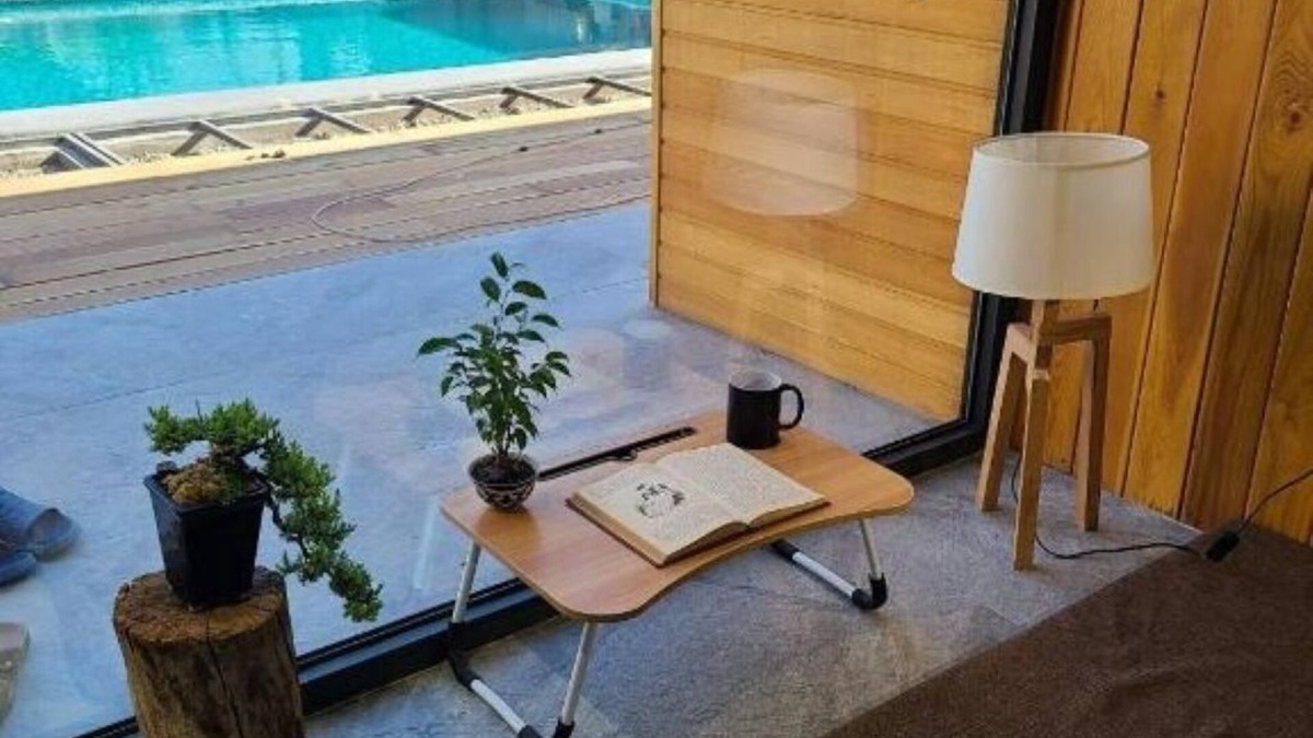 Tashkent Bed & Breakfast | YO Guesthouse : Twin Room with Pool View