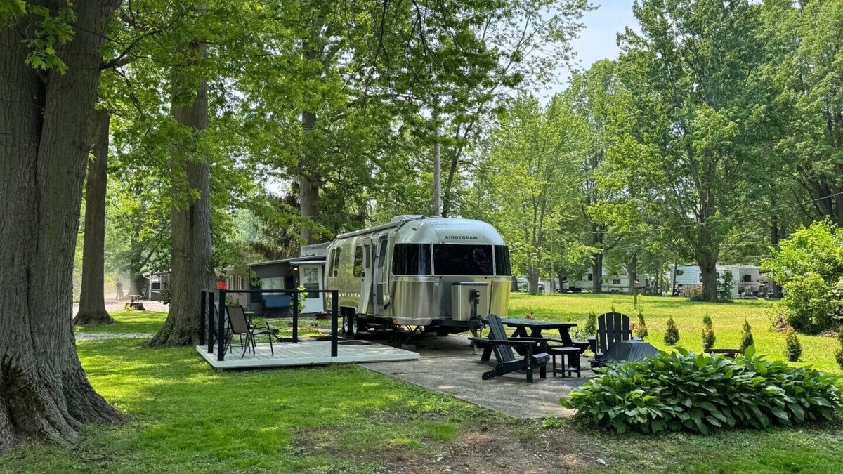 Ashtabula House | You know you want to do it! Glamping. Charming Airstream in Enchanting Ashtabula