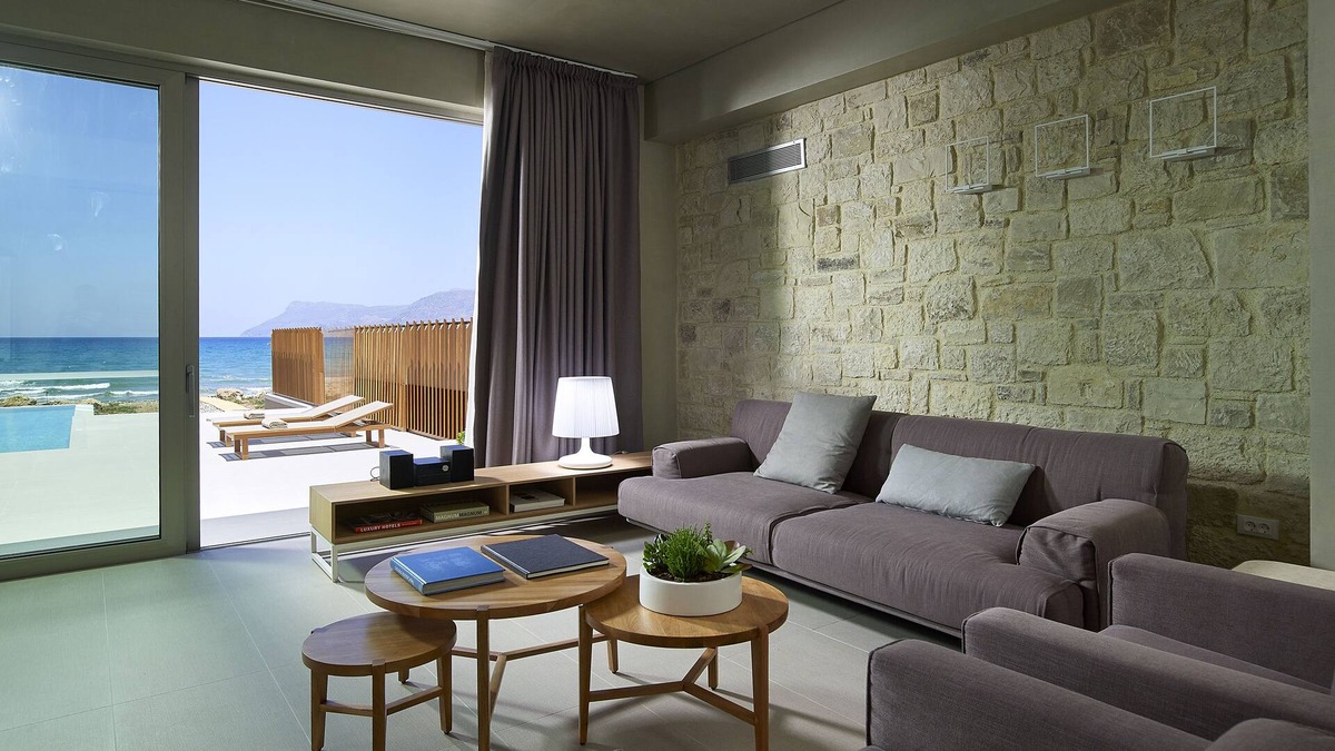 Korfalonas Villa | Youphoria Beach front luxury villa Amoss 2 bedrooms