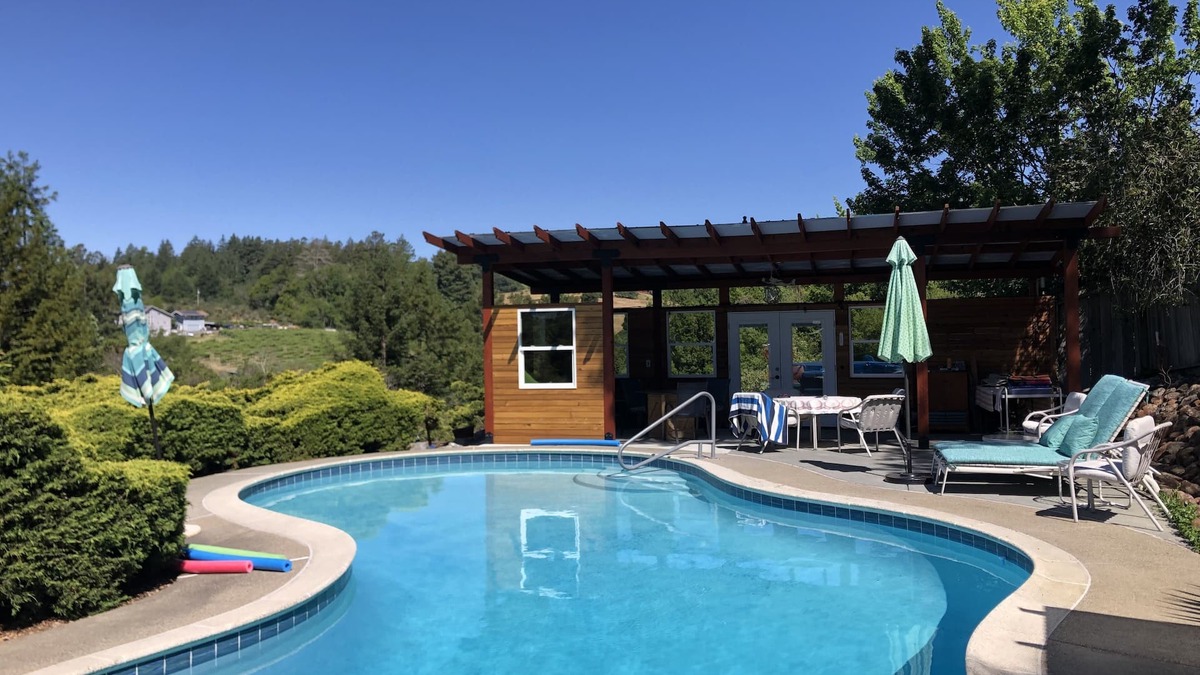 Freestone House | Your Haven on the Hill. Western Sebastopol Gem. Pool. Hot tub. View.