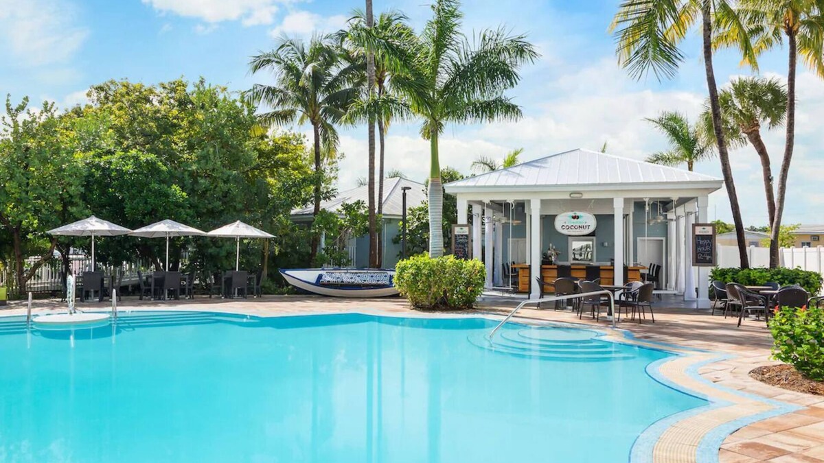 New Town Hotel | Your Island Base | 3 Pool View Rooms at Fun & Breezy Blue Flamingo Resort