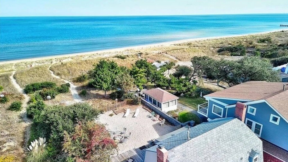Cottage Line House | Your own private beach with this charming 3-bedroom beachfront house!