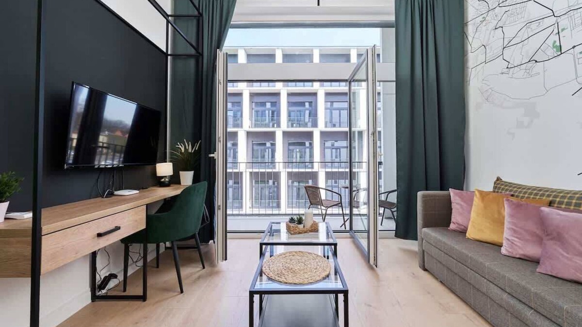 Fabryczna Apartment | Zarembowicza 35 | Studio Wrocław | A/C