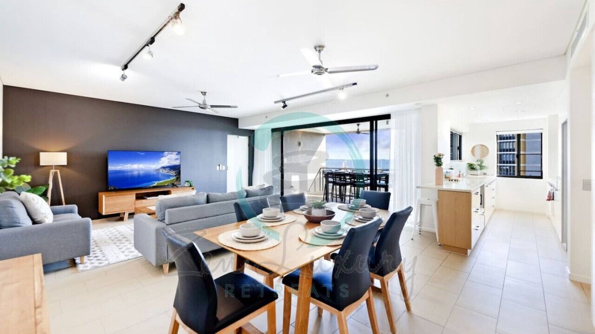 Darwin City Centre Apartment | Zen Oceania : Moon Dunes ~ Gulf View ~ BBQ ~ Pool