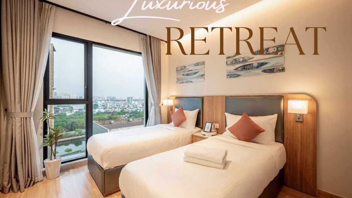 District 1 Apartment | Zenity Dist1@Luxury Resort 3-Bedrooom 4 Beds 2 Bath with Pool,Gym for 7 Guests
