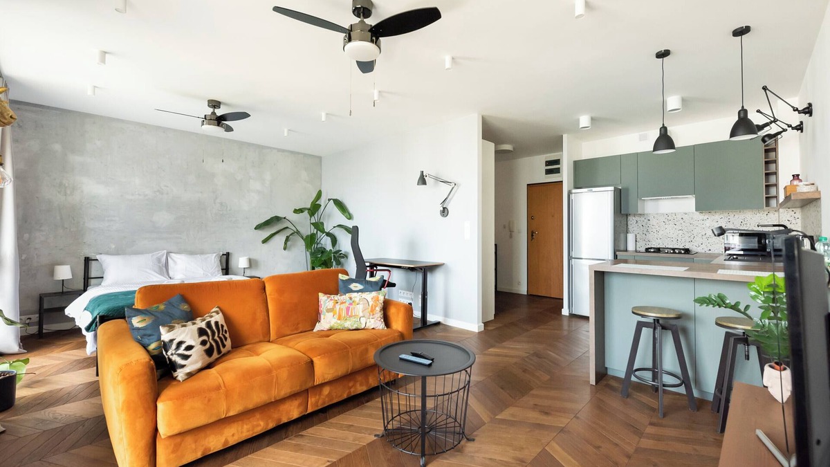 Targowek Apartment | Zielone Zacisze Retro Studio